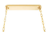 Imperial Long Gold 90 függőlámpa – acél, kristály