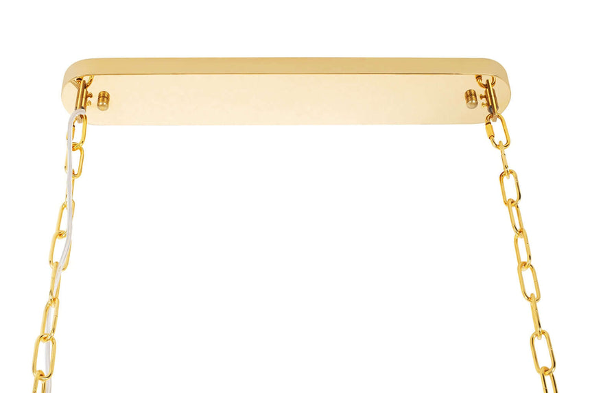 Imperial Long Gold 90 függőlámpa – acél, kristály