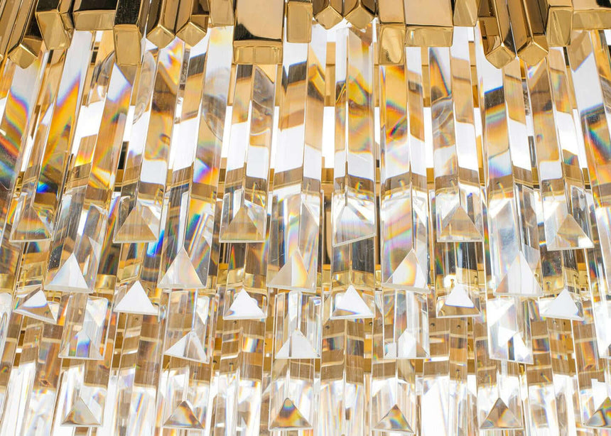 Imperial Long Gold 90 függőlámpa – acél, kristály