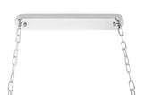 Imperial Long Silver 90 függőlámpa – acél, kristály