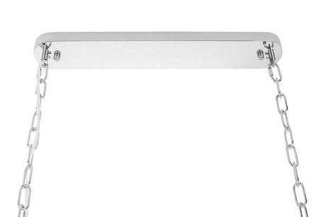 Imperial Long Silver 90 függőlámpa – acél, kristály