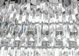 Imperial Long Silver 90 függőlámpa – acél, kristály