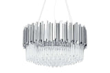 Imperial Silver 60 függőlámpa – acél, kristály