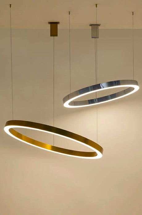 Ring 100 függőlámpa arany – LED, acél