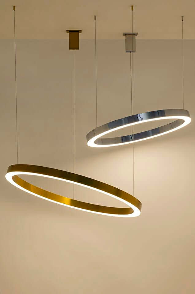 Ring 100 függőlámpa arany – LED, acél