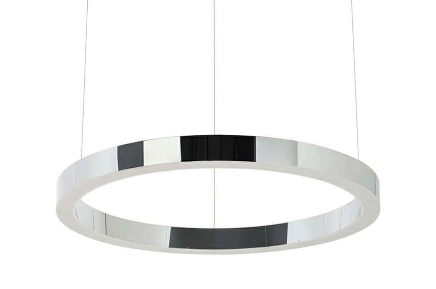 Ring 60 függőlámpa ezüst – LED, polírozott acél