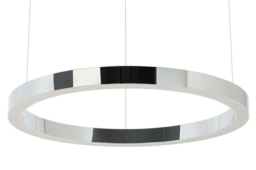 Ring 80 függőlámpa ezüst – LED, polírozott acél