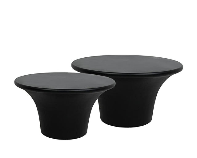 Podium 60/75 dohányzóasztal fekete, 2 darabos szett – MDF