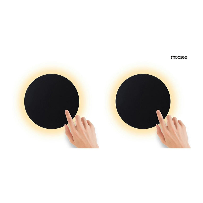 Shadow Sun 25 fali lámpa fekete, 2 darabos szett – LED, érintőszenzor