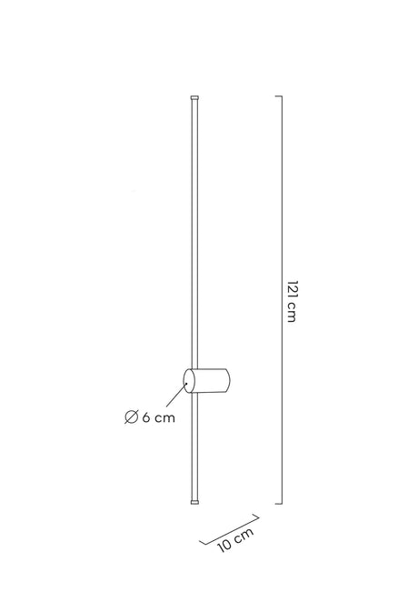 Ombre 120 fali lámpa fekete, 2 darabos szett – LED, acél