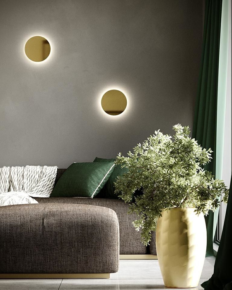 Shadow Sun 25 fali lámpa arany, 2 darabos szett – LED, érintőszenzor