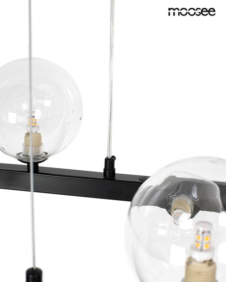 Alure Oval 120 függőlámpa fekete – acél, üveg