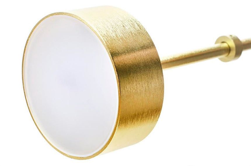 Capri Disc 5 függőlámpa arany – LED, üveg, alumínium