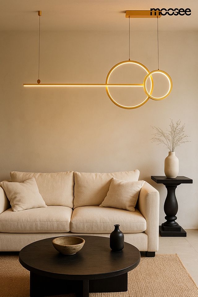 Rage függőlámpa arany – LED, fém