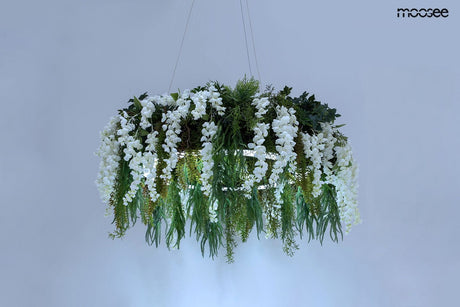Gardens Wisteria 50 függőlámpa fekete – LED, művirág