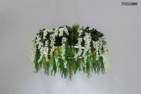 Gardens Wisteria 50 függőlámpa fekete – LED, művirág