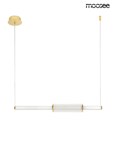 Libra függőlámpa arany – LED, fém, üveg