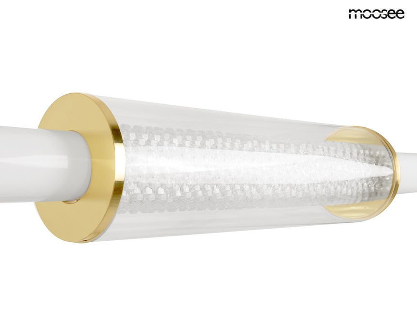 Libra függőlámpa arany – LED, fém, üveg