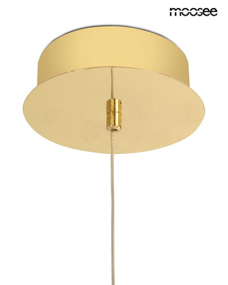 Libra függőlámpa arany – LED, fém, üveg