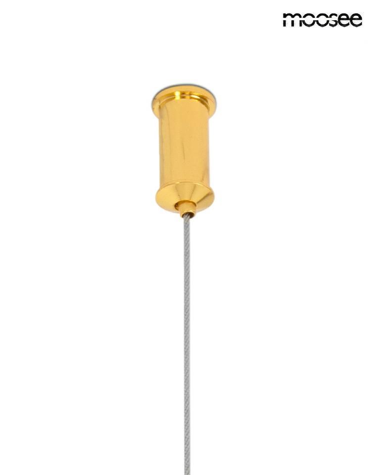 Libra függőlámpa arany – LED, fém, üveg
