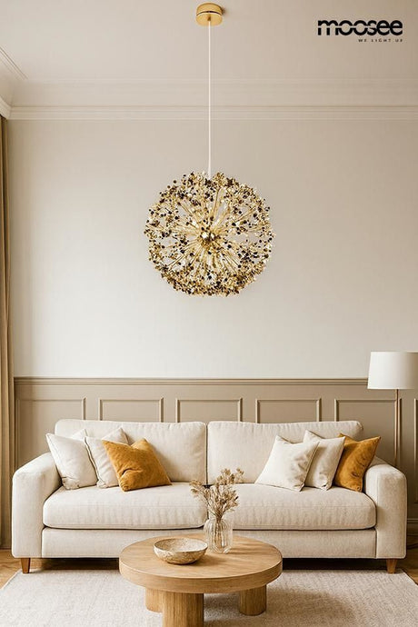 Monete 50 függőlámpa arany – fém
