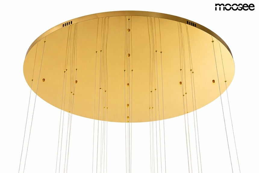 Medusa függőlámpa arany – LED, fém, akril