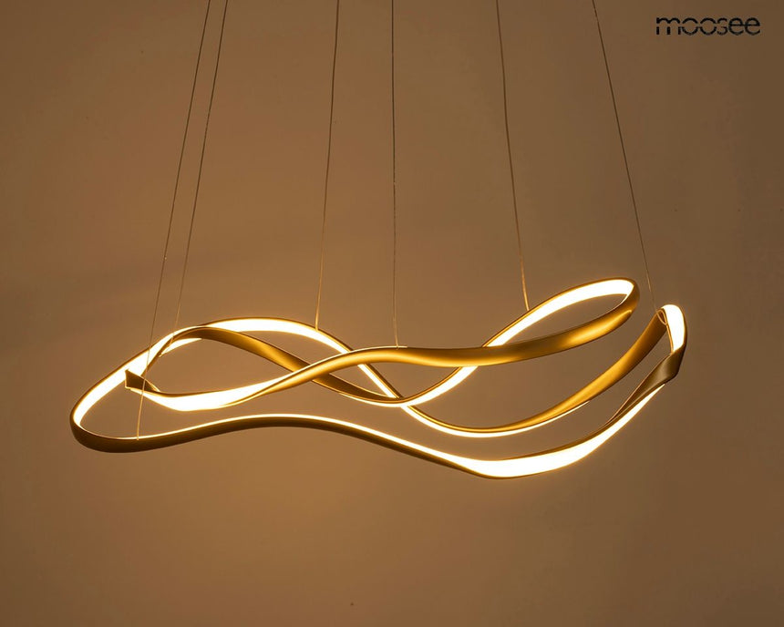 Waves 2 függőlámpa arany – LED, fém