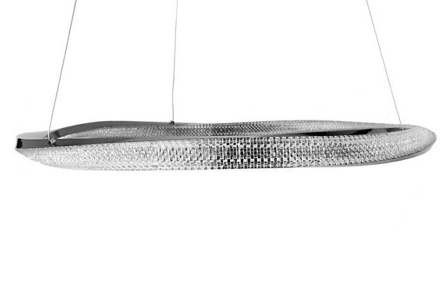 Anillo 80 függőlámpa fekete króm – LED, fém, alumínium