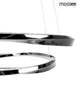 Anillo 2 függőlámpa fekete–króm – LED, alumínium, akril