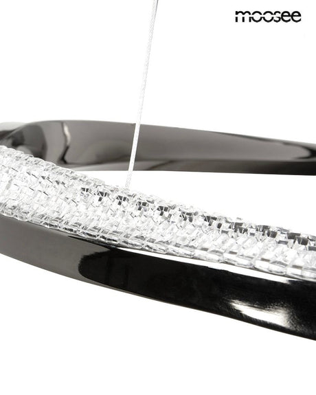 Anillo 2 függőlámpa fekete–króm – LED, alumínium, akril