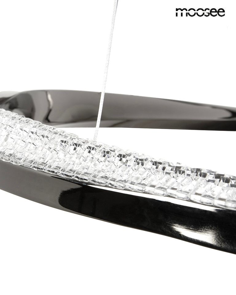 Anillo 2 függőlámpa fekete–króm – LED, alumínium, akril