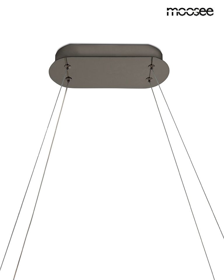 Anillo 120 függőlámpa fekete–króm – LED, fém, alumínium