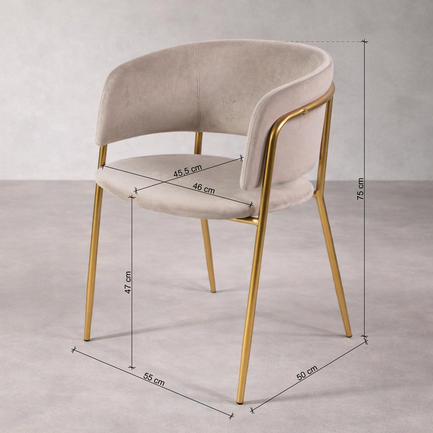 Mia étkezőszék zöld színben