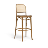 Paged Classic H-8136 bárszék fonott háttámlával, 75 cm ülésmagasság