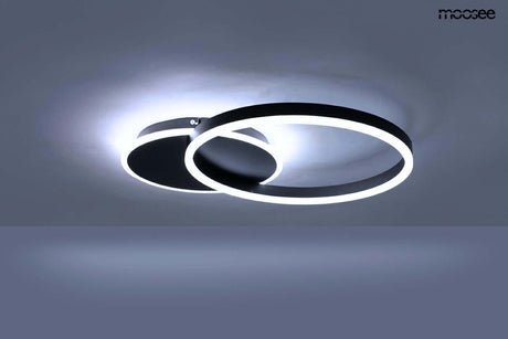 Rings 2 mennyezeti lámpa fekete