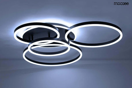 Rings 5 mennyezeti lámpa fekete