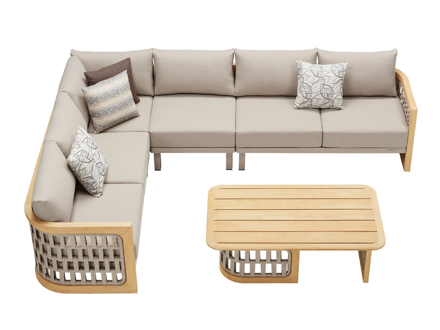 Higold Riva 5 személyes kerti sarok ülőgarnitúra szett