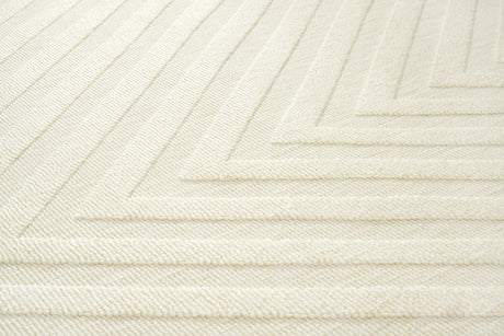 Acores II White kültéri szőnyeg mintázata közelről