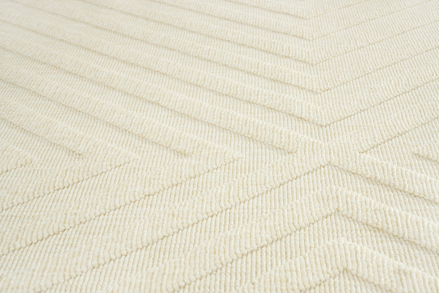 Acores II White kültéri szőnyeg szegélye közelről