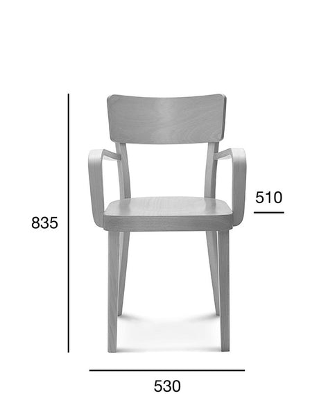 Fameg Solid B-9449 tömörfa szék enteriőrben