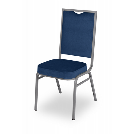 Maestro M05S bankettszék 25×25 mm acélvázzal, díszes kárpitozott háttámlával