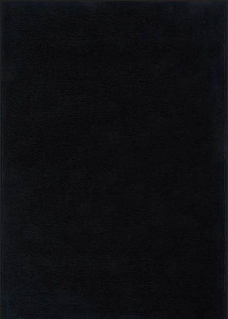 Basic Black modern szőnyeg felülnézetből, fekete színben