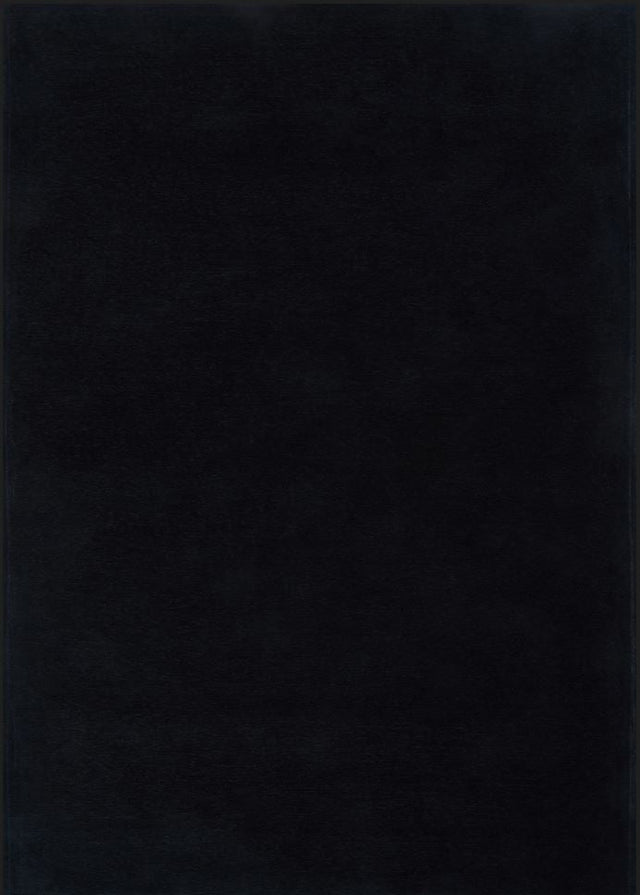 Basic Black modern szőnyeg felülnézetből, fekete színben