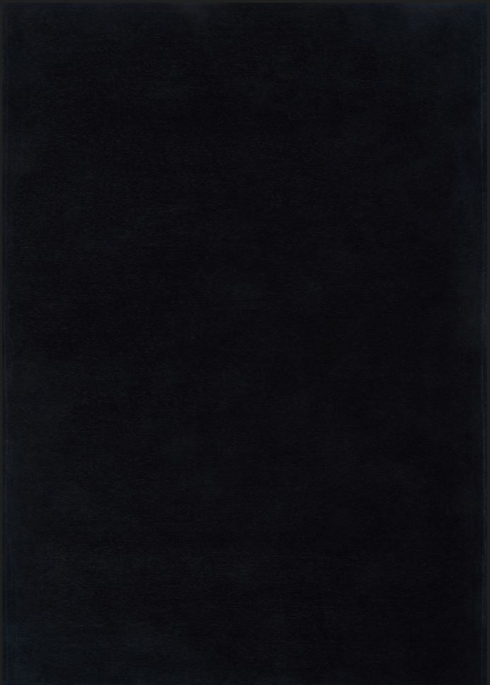 Basic Black modern szőnyeg felülnézetből, fekete színben