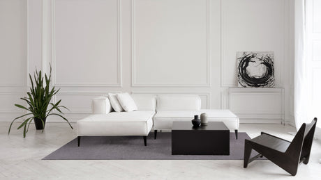 Basic Gray modern szőnyeg felülnézetből, szürke színben