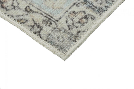 Boho Mint modern szőnyeg sarka közelről