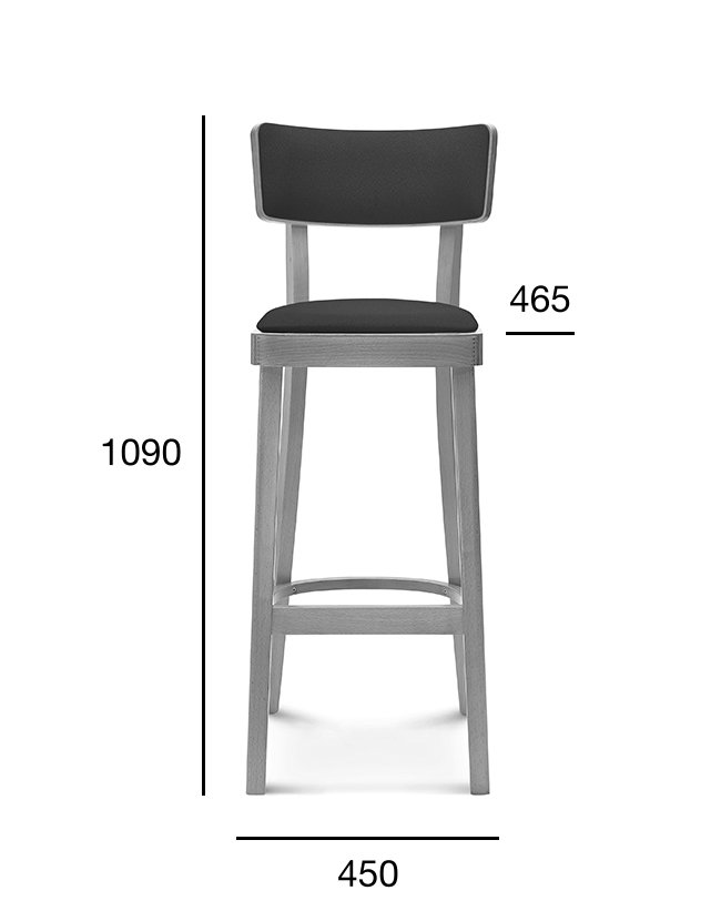 Fameg Solid BST-9449/1 bárszék bárpult mellett, vendéglátó térben