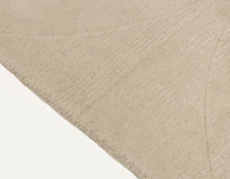 Camino Beige gyapjú szőnyeg szálszerkezete közelről