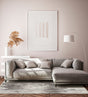 Canvas Warm Gray modern szőnyeg felülnézetből, meleg szürke-bézs árnyalatban