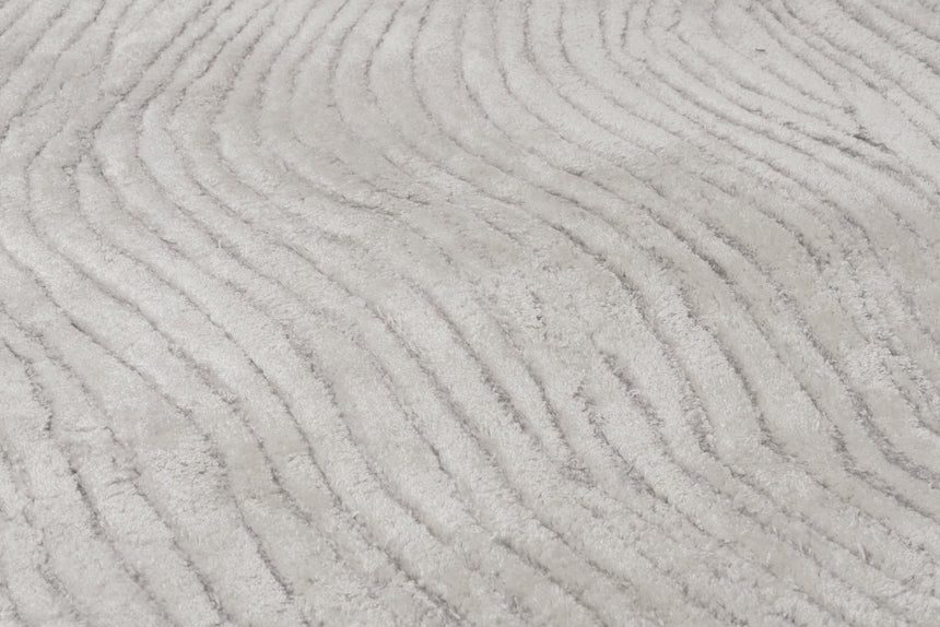 Canyon Beige viszkóz szőnyeg szálszerkezete közelről